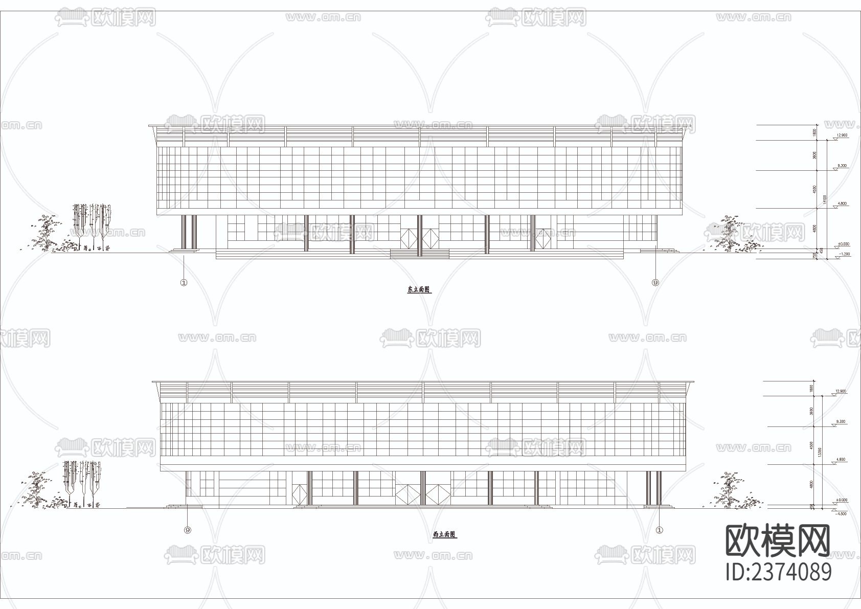 体育馆方案CAD施工图下载（渲染图6）