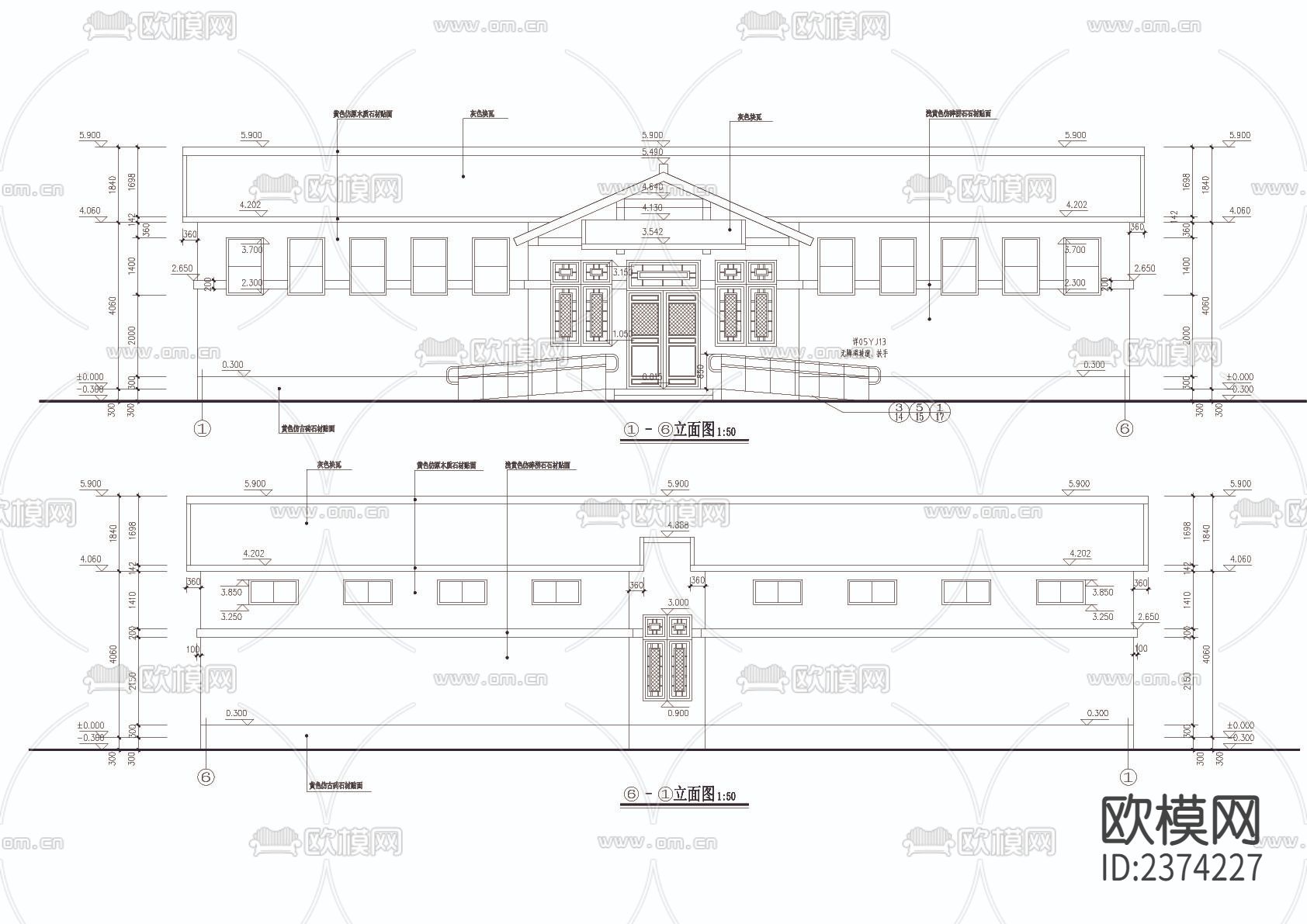 五星级卫生间CAD施工图下载（渲染图3）