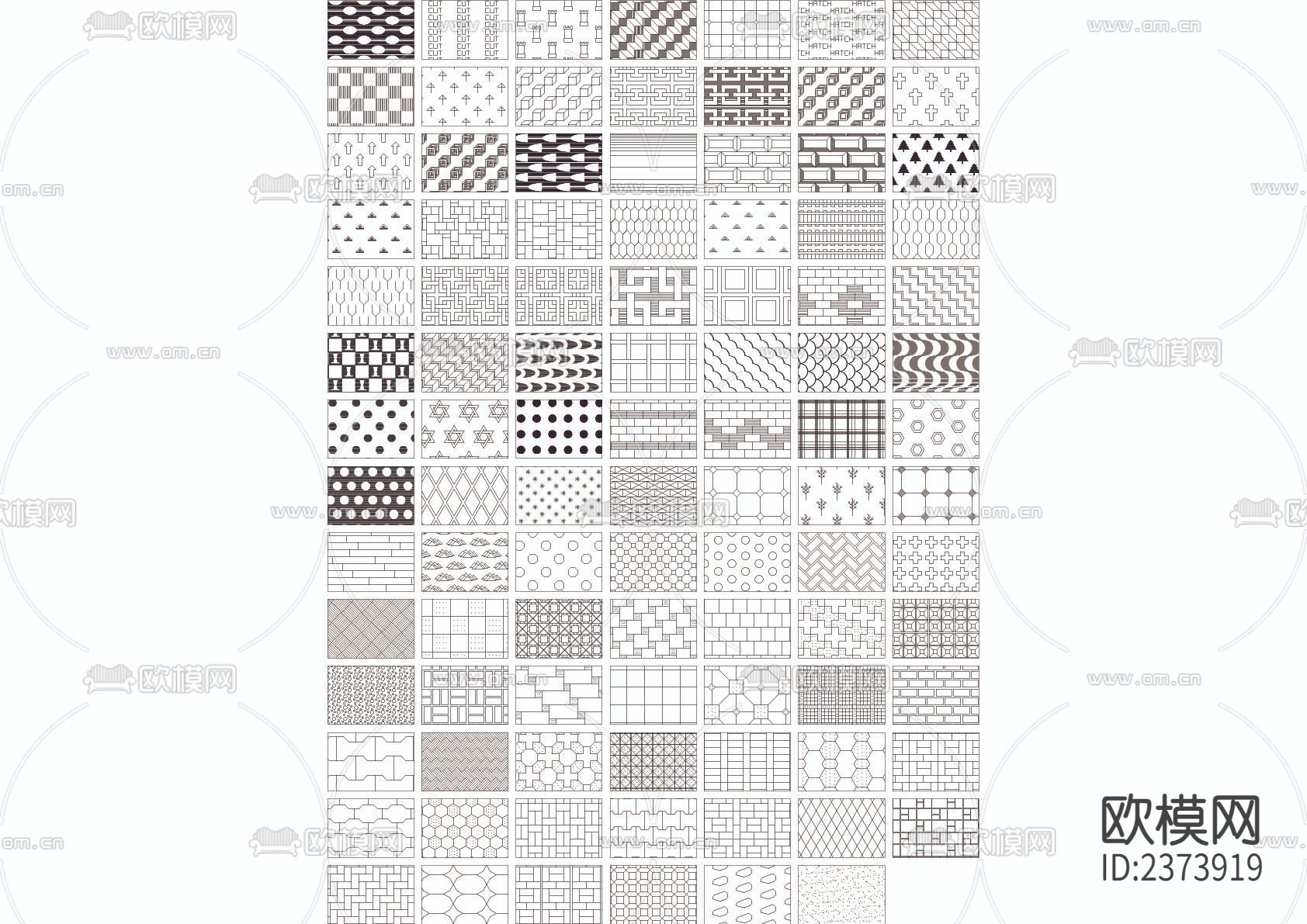 铺装素材CAD图库下载（渲染图1）