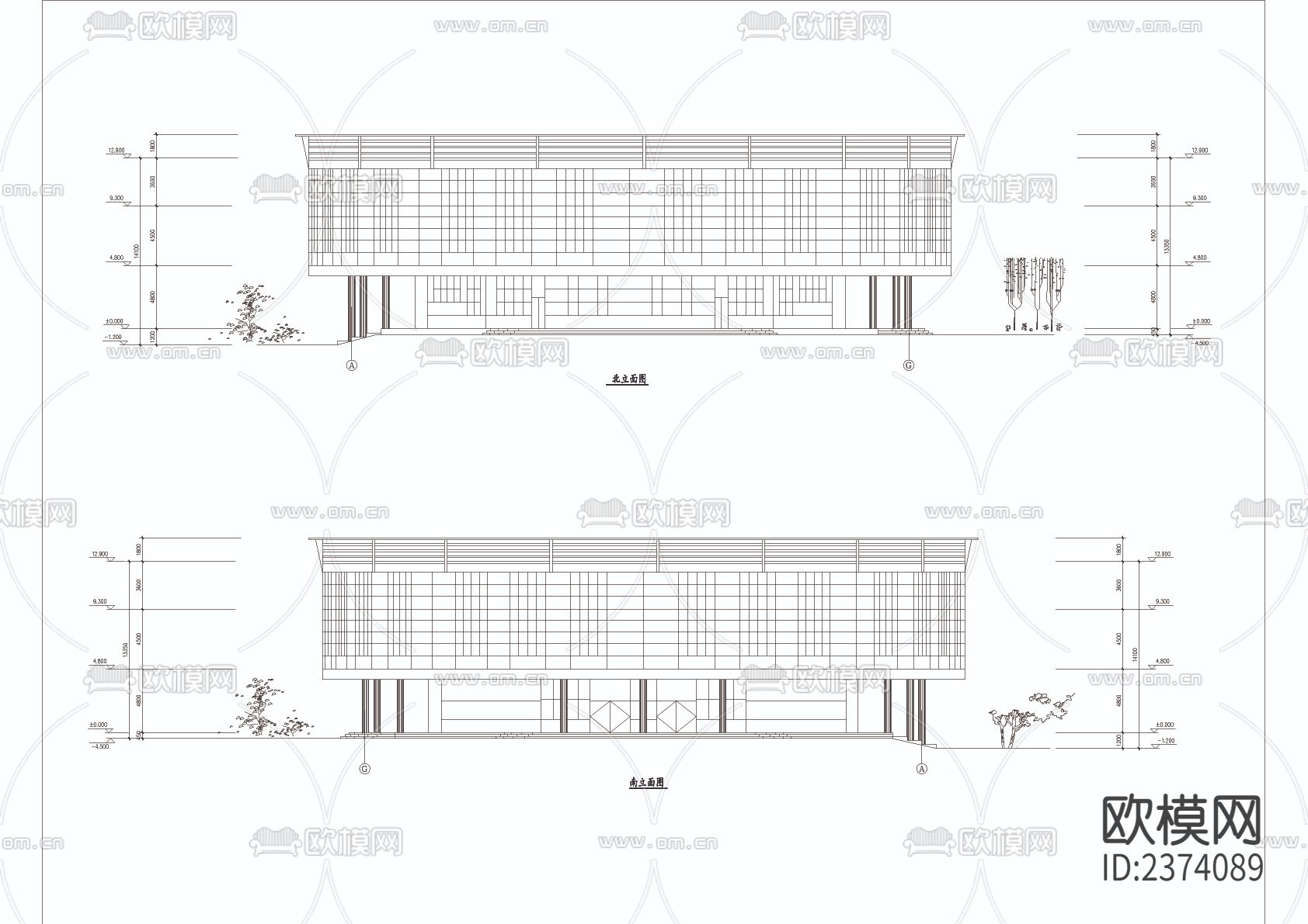 体育馆方案CAD施工图下载（渲染图7）