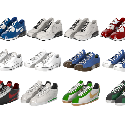  运动鞋 帆布鞋su模型 