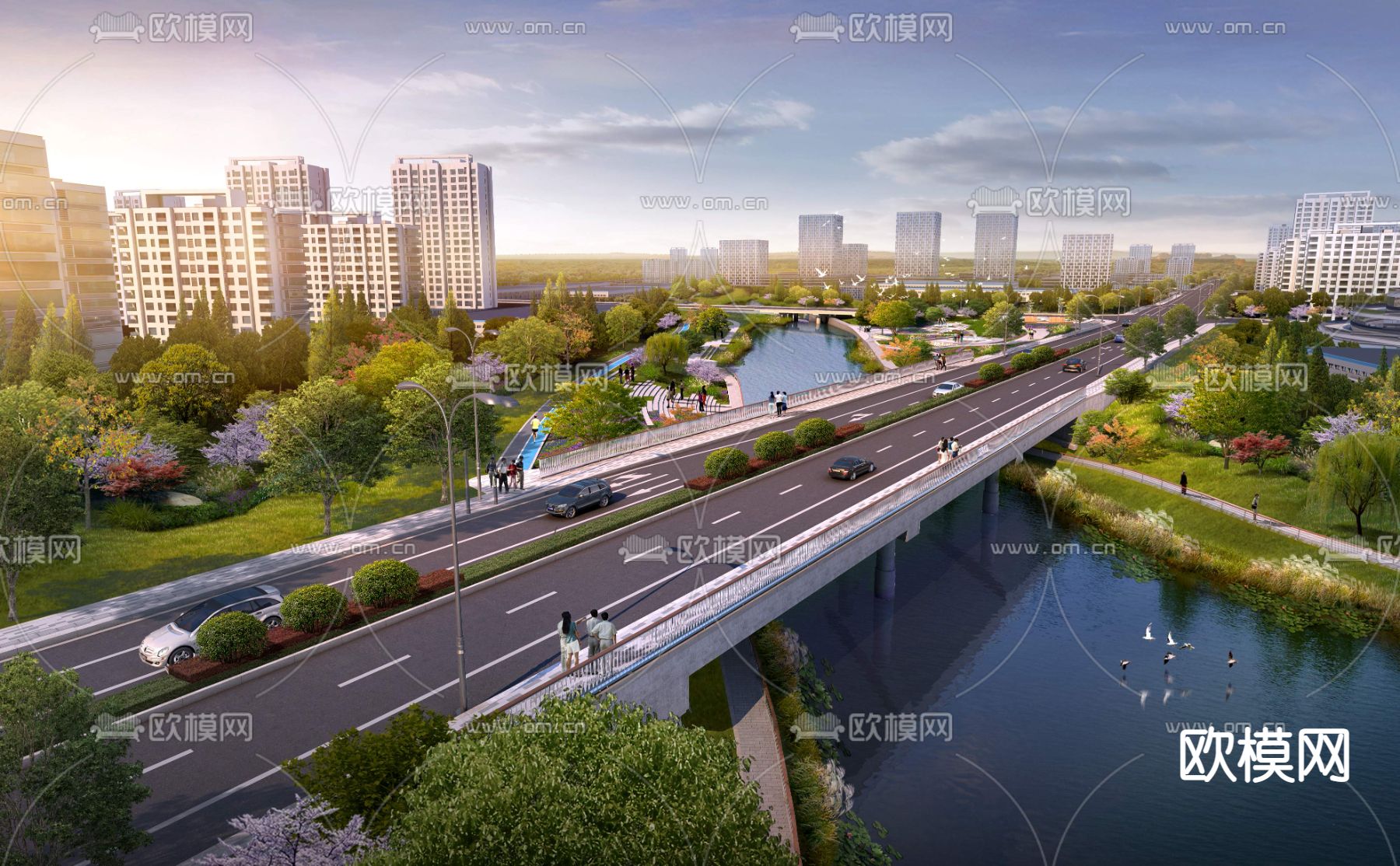 桥梁公路psd下载