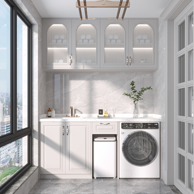  法式阳台洗衣房su模型 