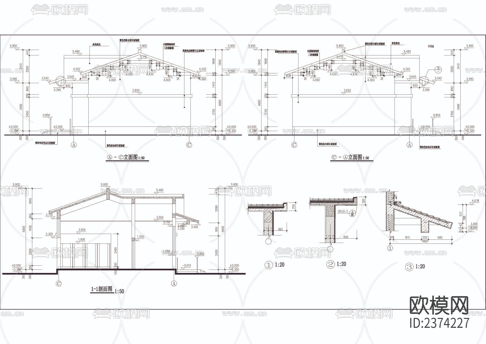 五星级卫生间CAD施工图下载（渲染图4）