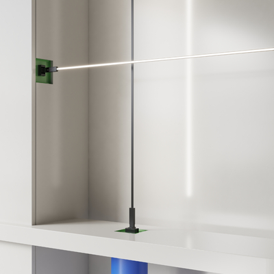  现代钢带灯 天际灯su模型 