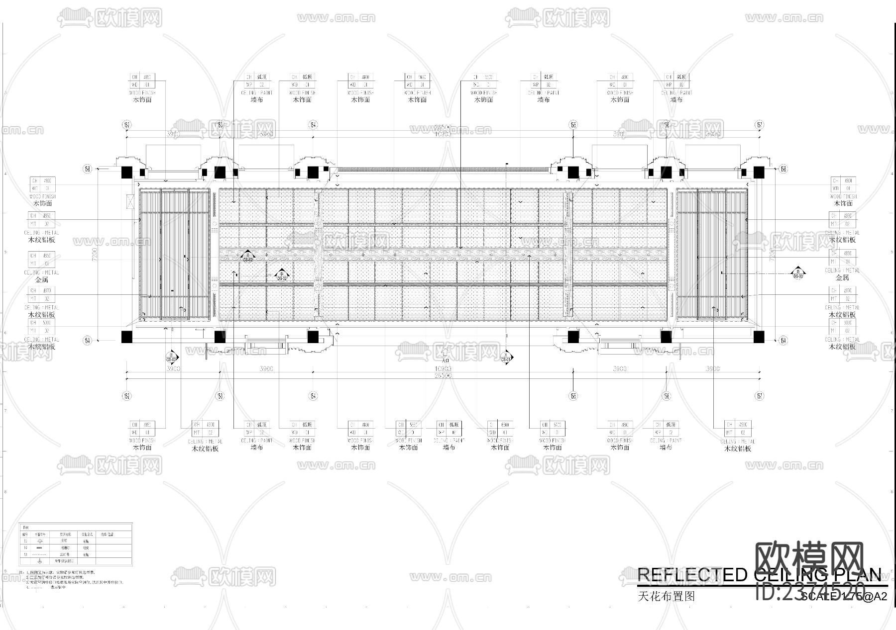 新中式展厅设计CAD施工图下载（渲染图4）