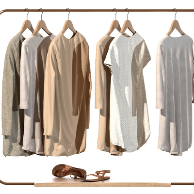  纯色T恤 短袖上衣su模型 