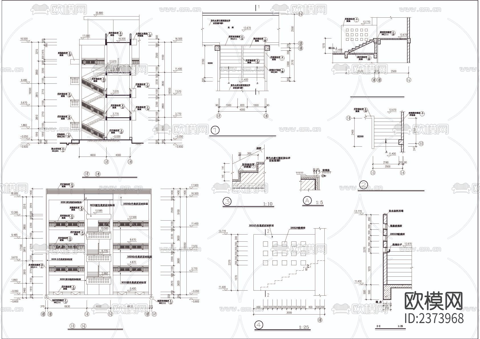 全套小学科艺楼CAD施工图下载（渲染图5）