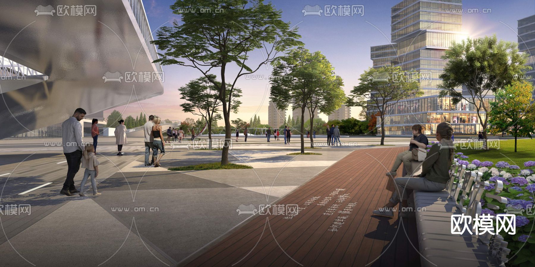 广场景观psd下载