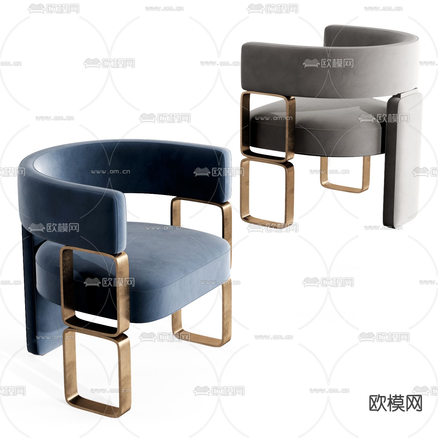 FENDI 休闲椅子3d模型下载