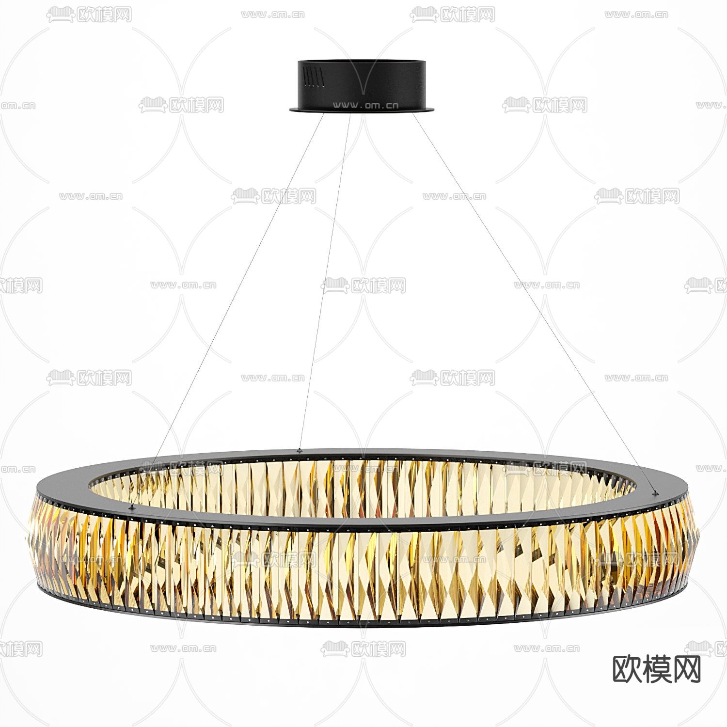 现代圆环吊灯3d模型下载_ID12205300_3dmax免费模型-欧模网