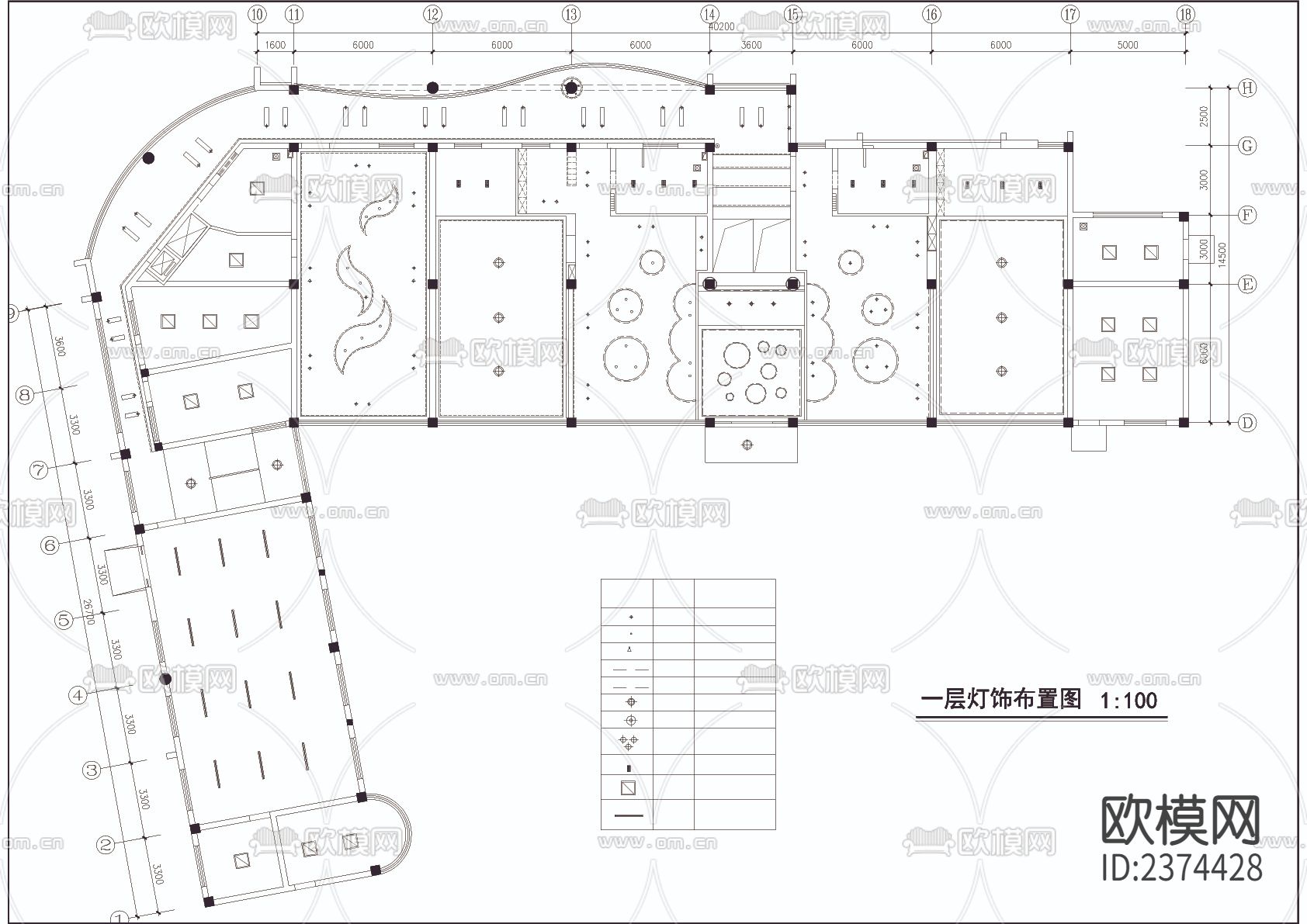 幼儿园CAD施工图下载（渲染图7）