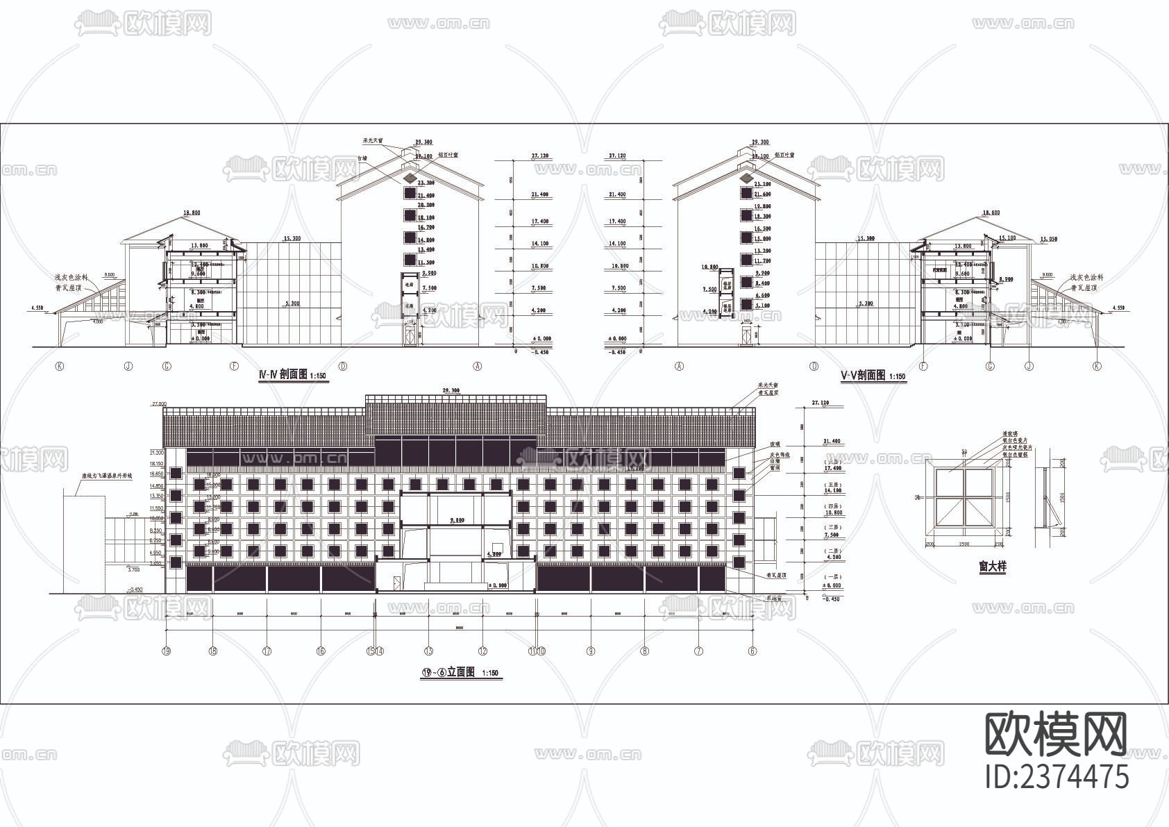 宾馆CAD施工图下载（渲染图6）