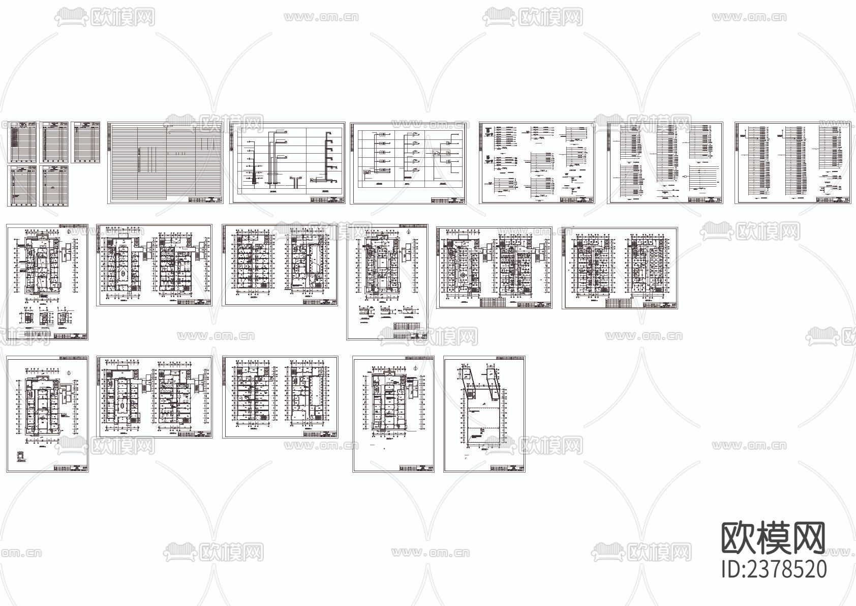 医院cad施工图下载（渲染图2）