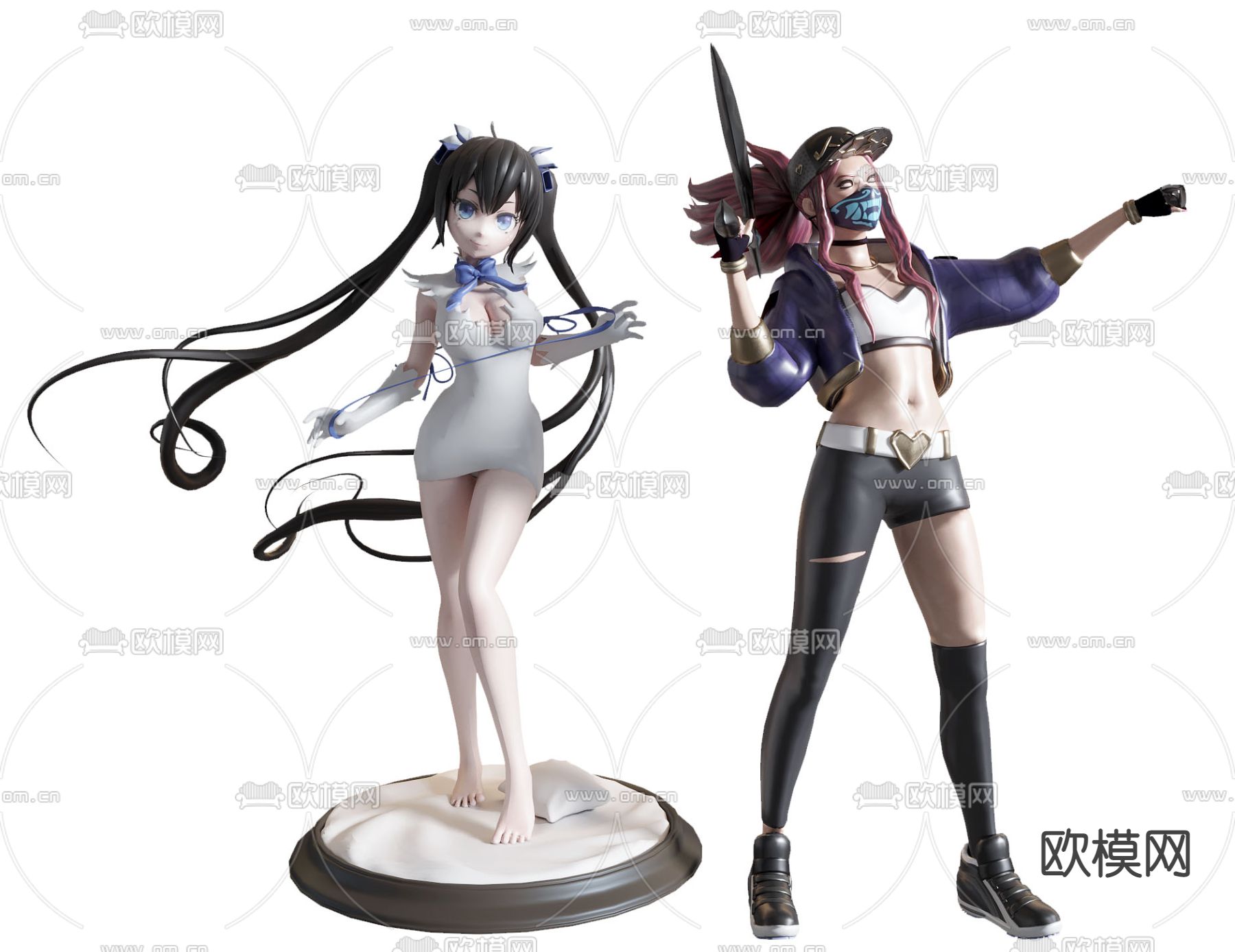 动漫人物手办 摆件3d模型下载