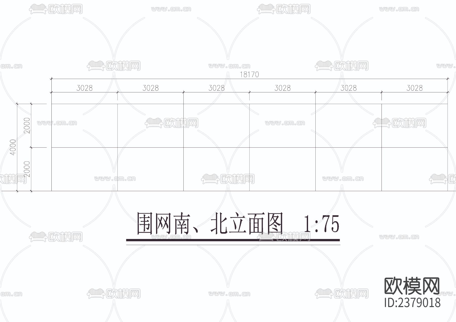 网球场施工cad详图下载（渲染图4）