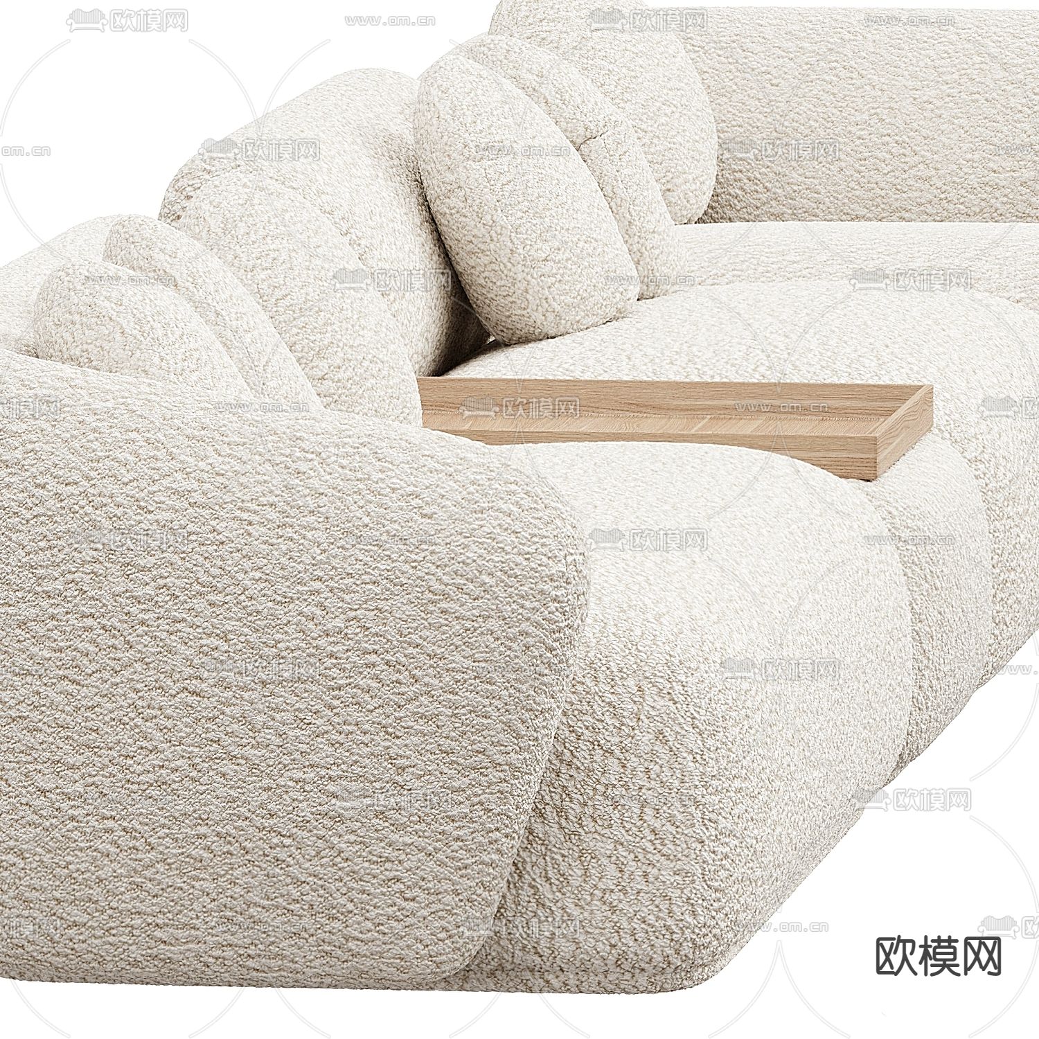 Arflex 转角沙发3d模型下载（渲染图2）