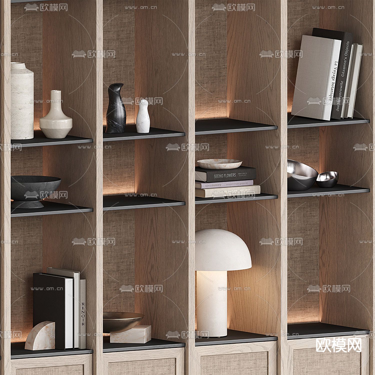 B&B Italia 装饰柜3d模型下载（渲染图2）