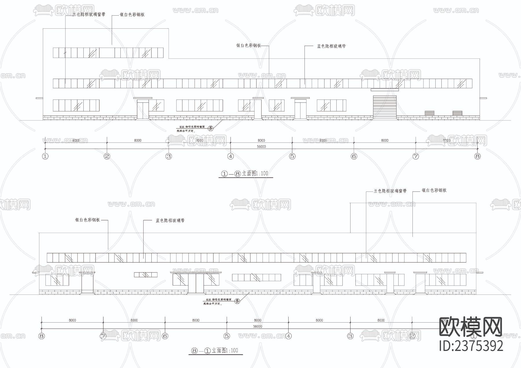 中药前处理提取车间CAD施工图下载（渲染图2）