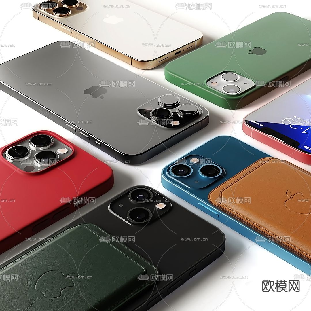 iPhone 苹果手机3d模型下载（渲染图1）
