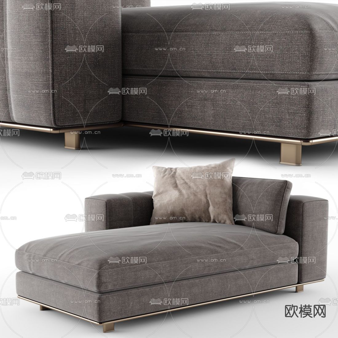 Minotti 贵妃椅3d模型
