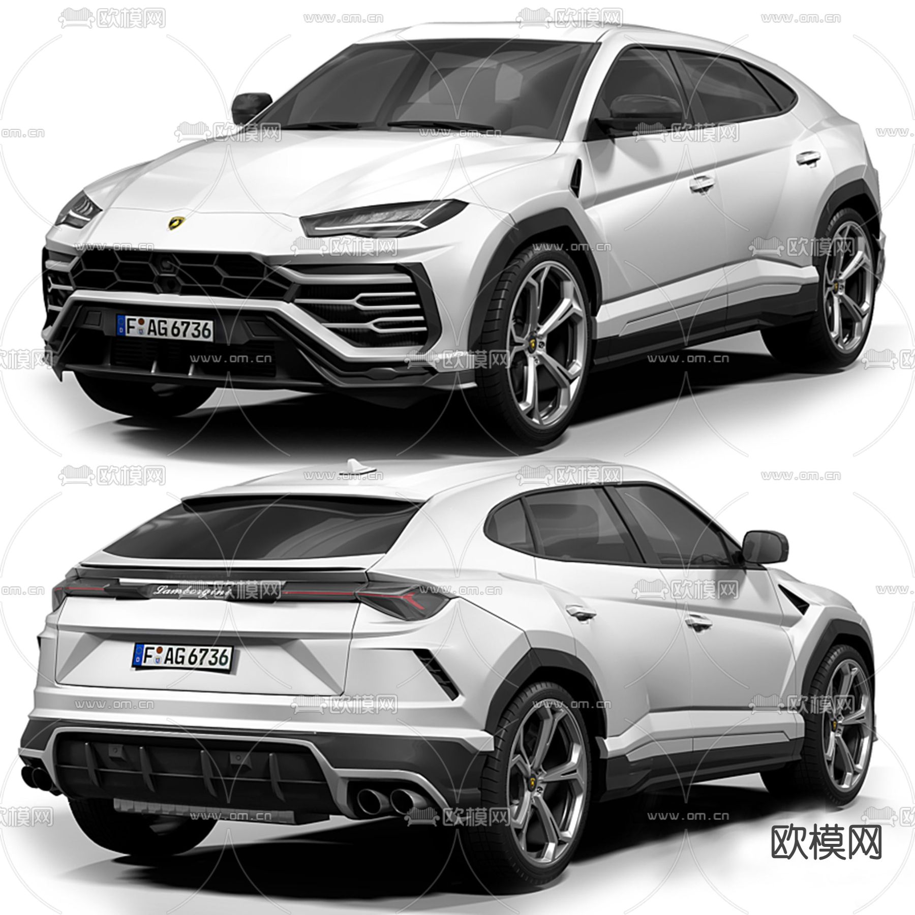 兰博基尼汽车 越野车3d模型
