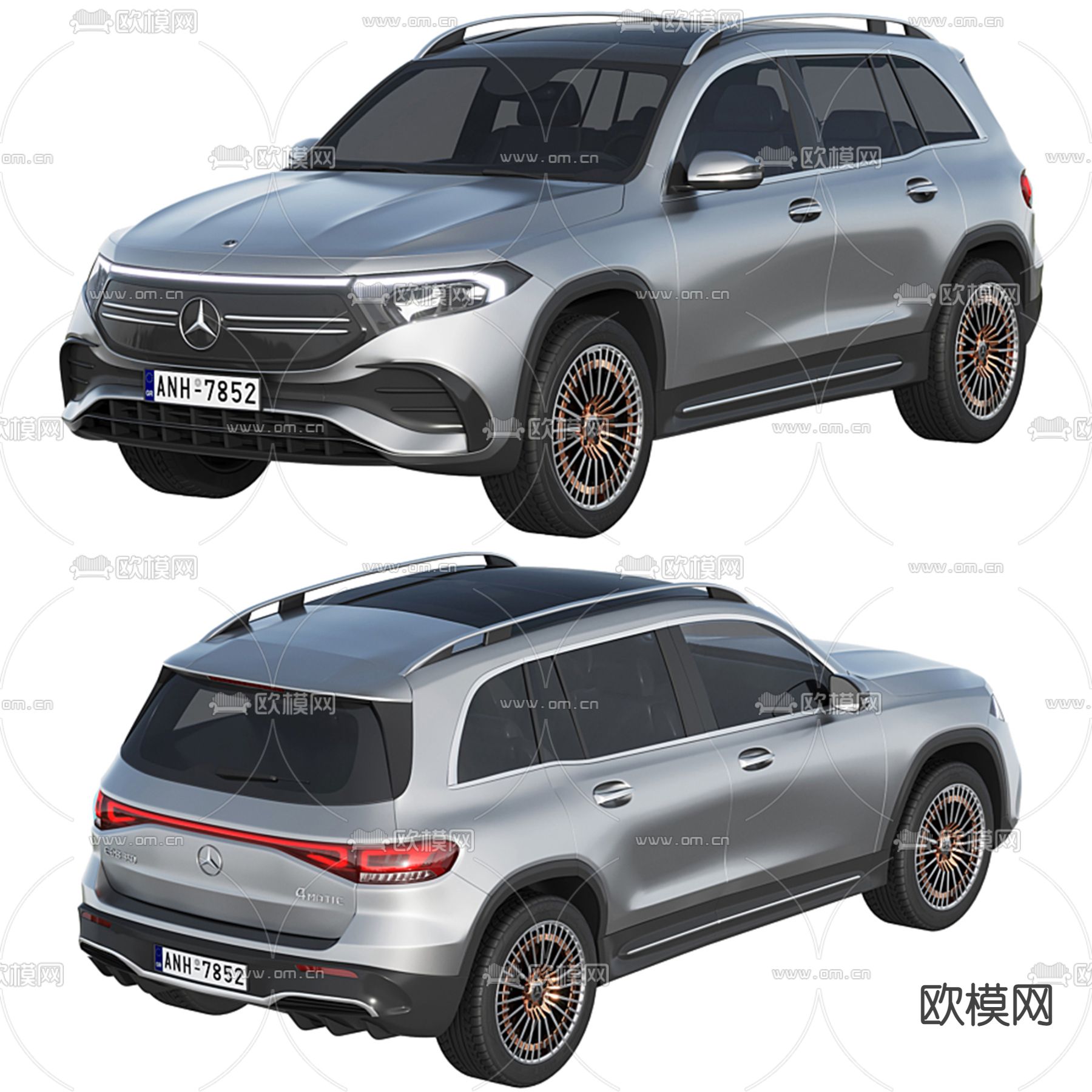 奔驰汽车 越野车3d模型