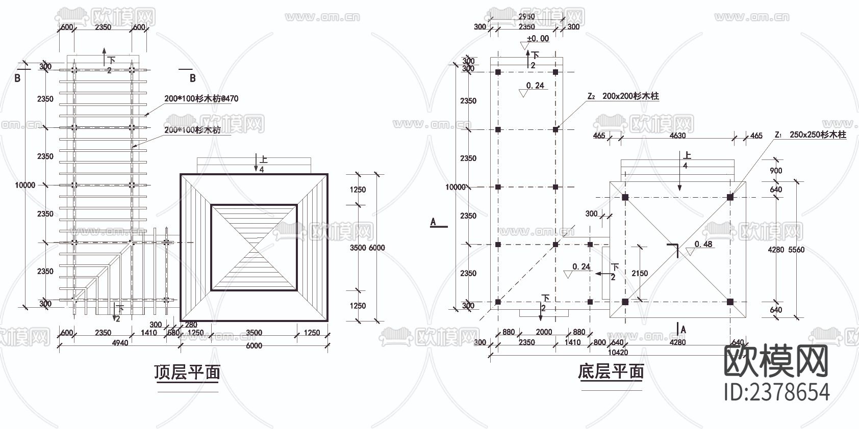 木亭廊CAD节点大样下载（渲染图2）