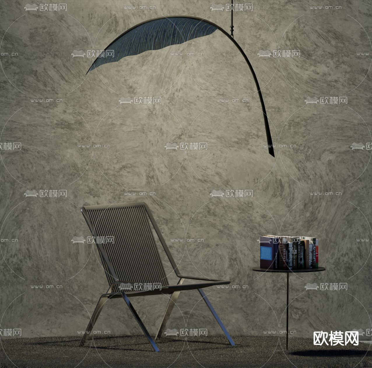 侘寂叶子吊灯su模型下载