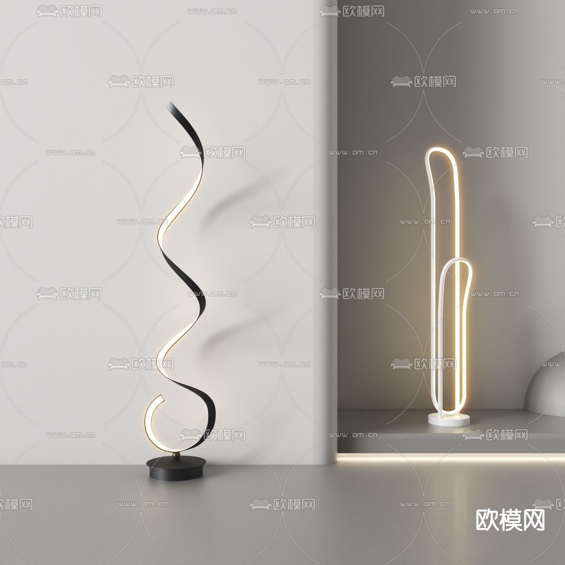 创意落地灯3d模型下载