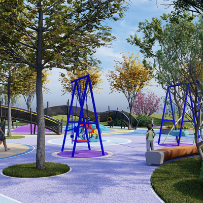  现代儿童活动区su模型 