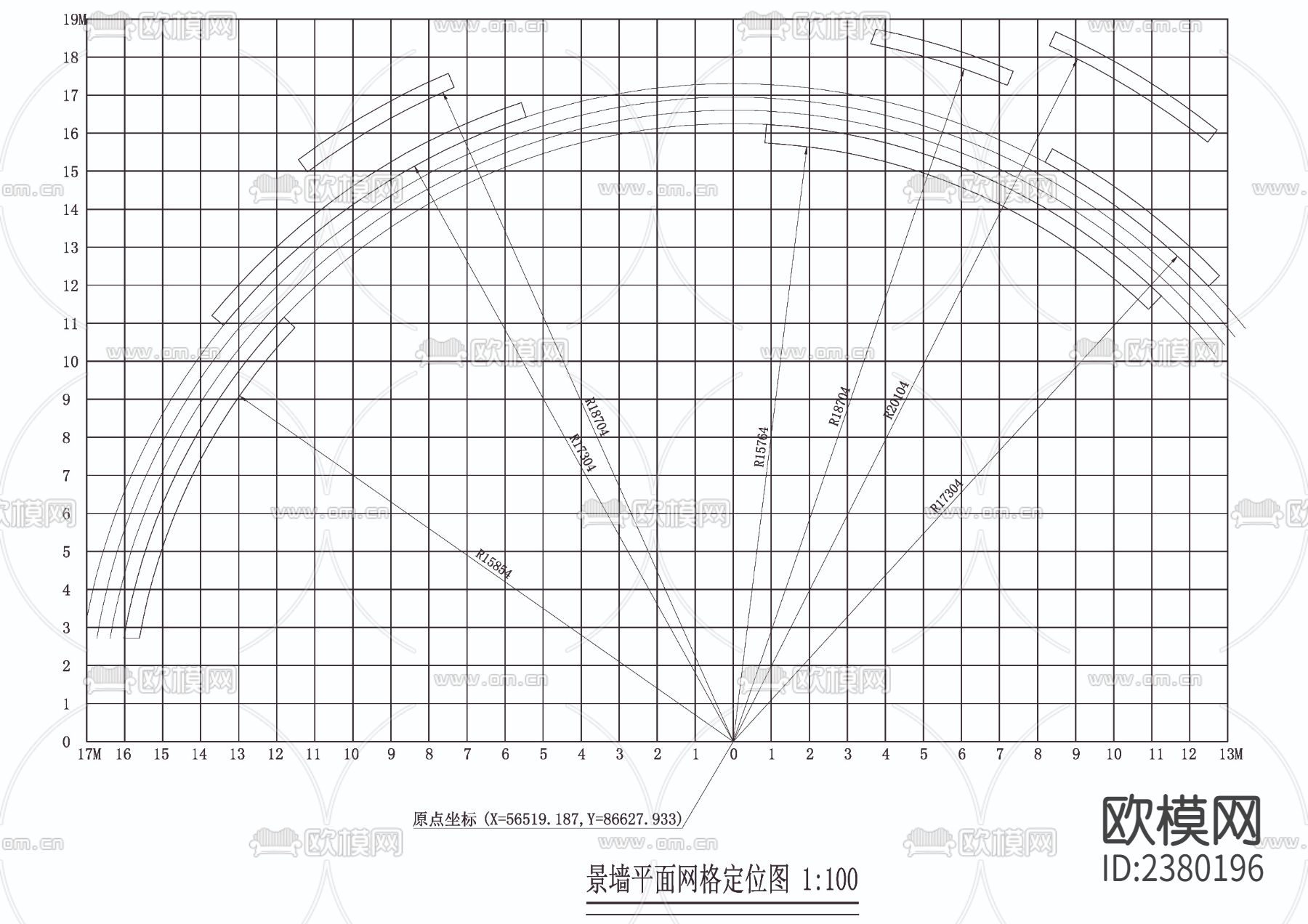 各种景墙CAD施工图下载（渲染图3）