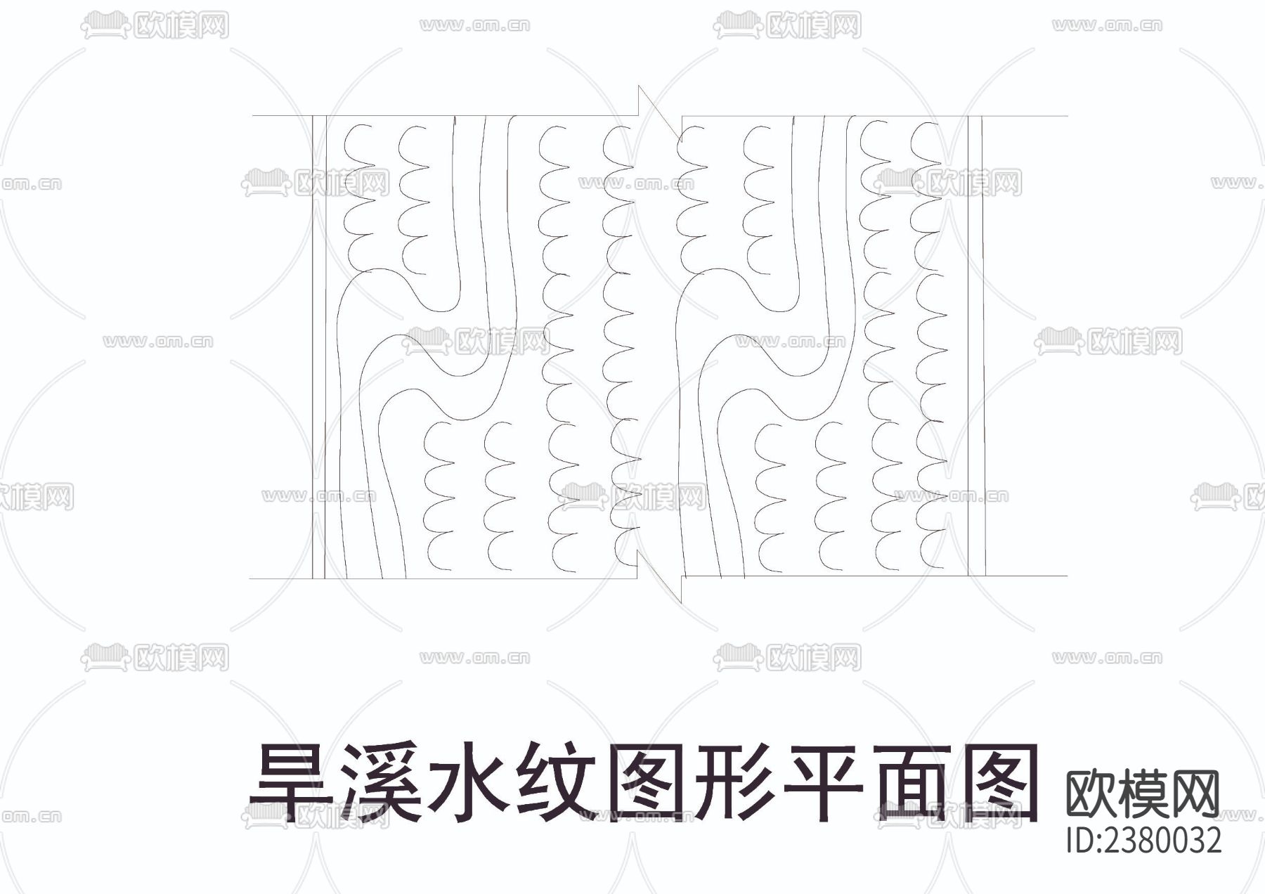 旱溪方案CAD施工图下载（渲染图2）