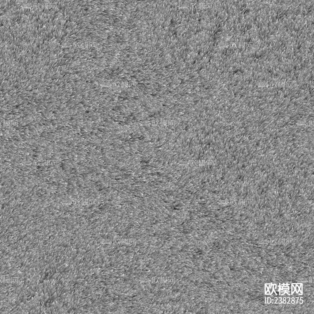 灰色绒毛地毯下载（渲染图2）