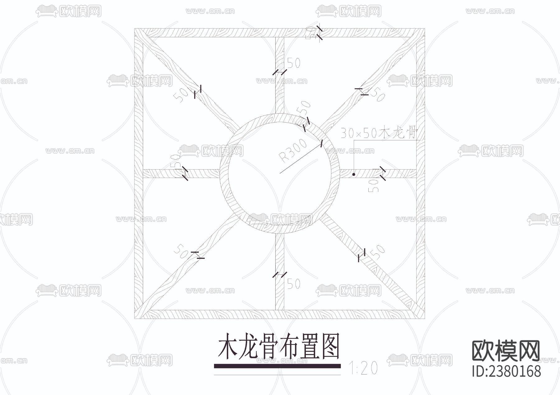 铺木白色卵石树池节点大样下载（渲染图4）