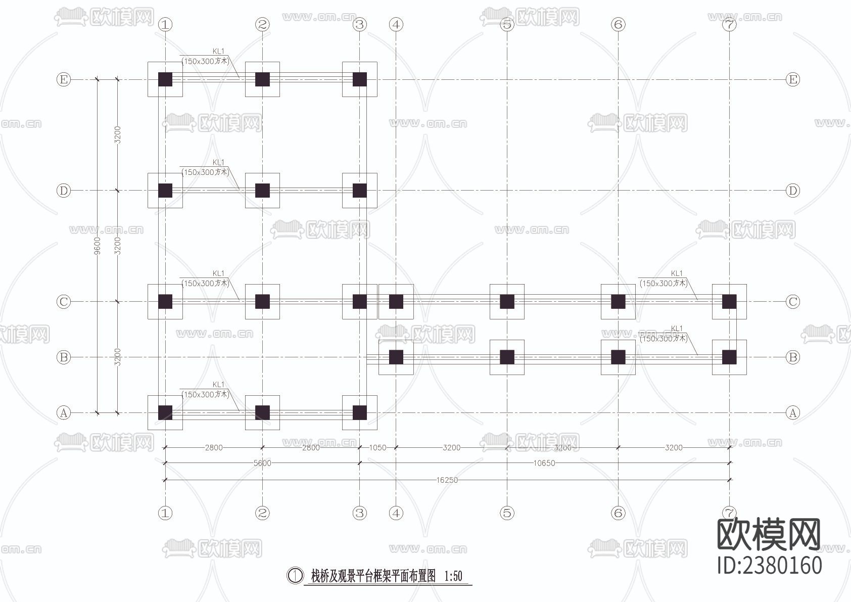 栈桥及观景平台节点大样下载（渲染图5）