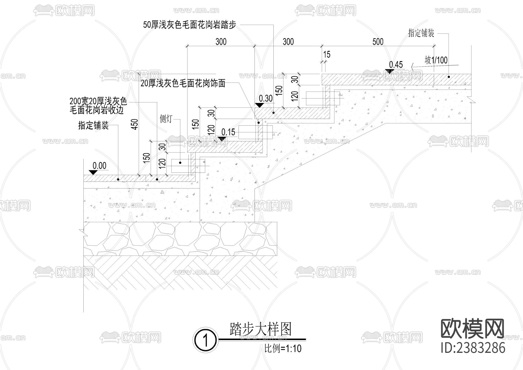 各种基础做法CAD施工图下载（渲染图4）