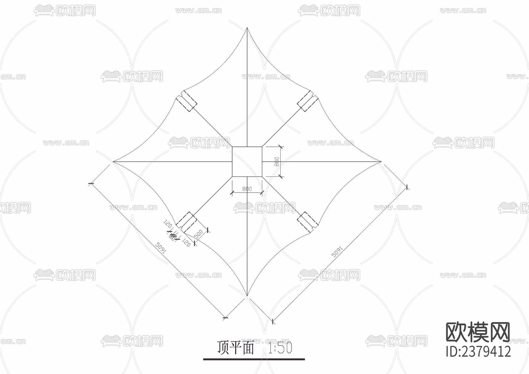 贝壳亭CAD节点大样下载（渲染图4）