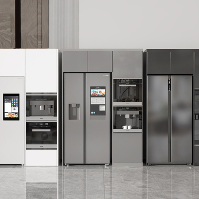  冰箱 烤箱su模型 