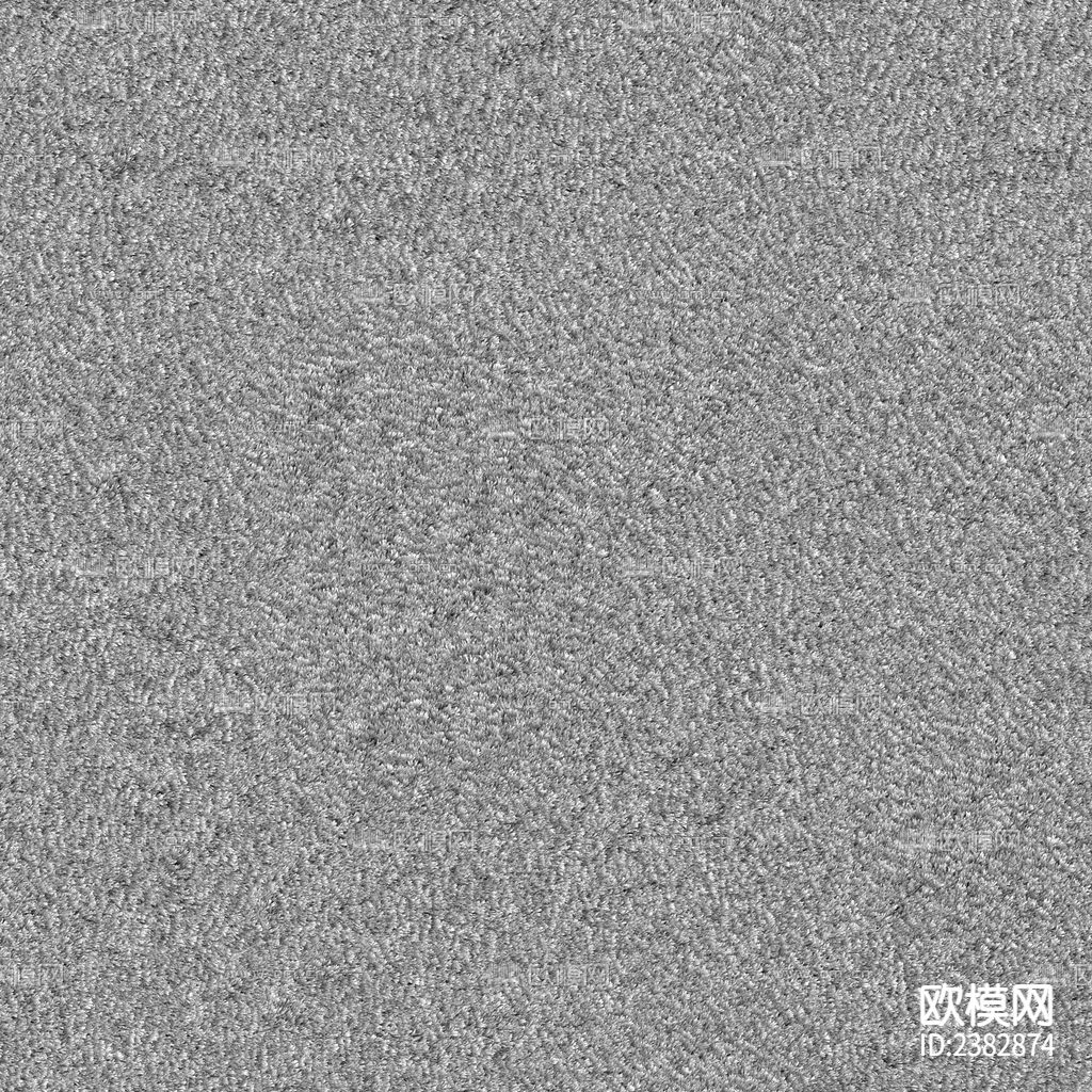 灰色绒毛地毯下载（渲染图1）