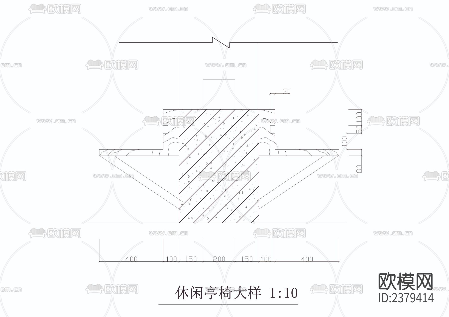 休闲亭CAD节点大样下载（渲染图4）
