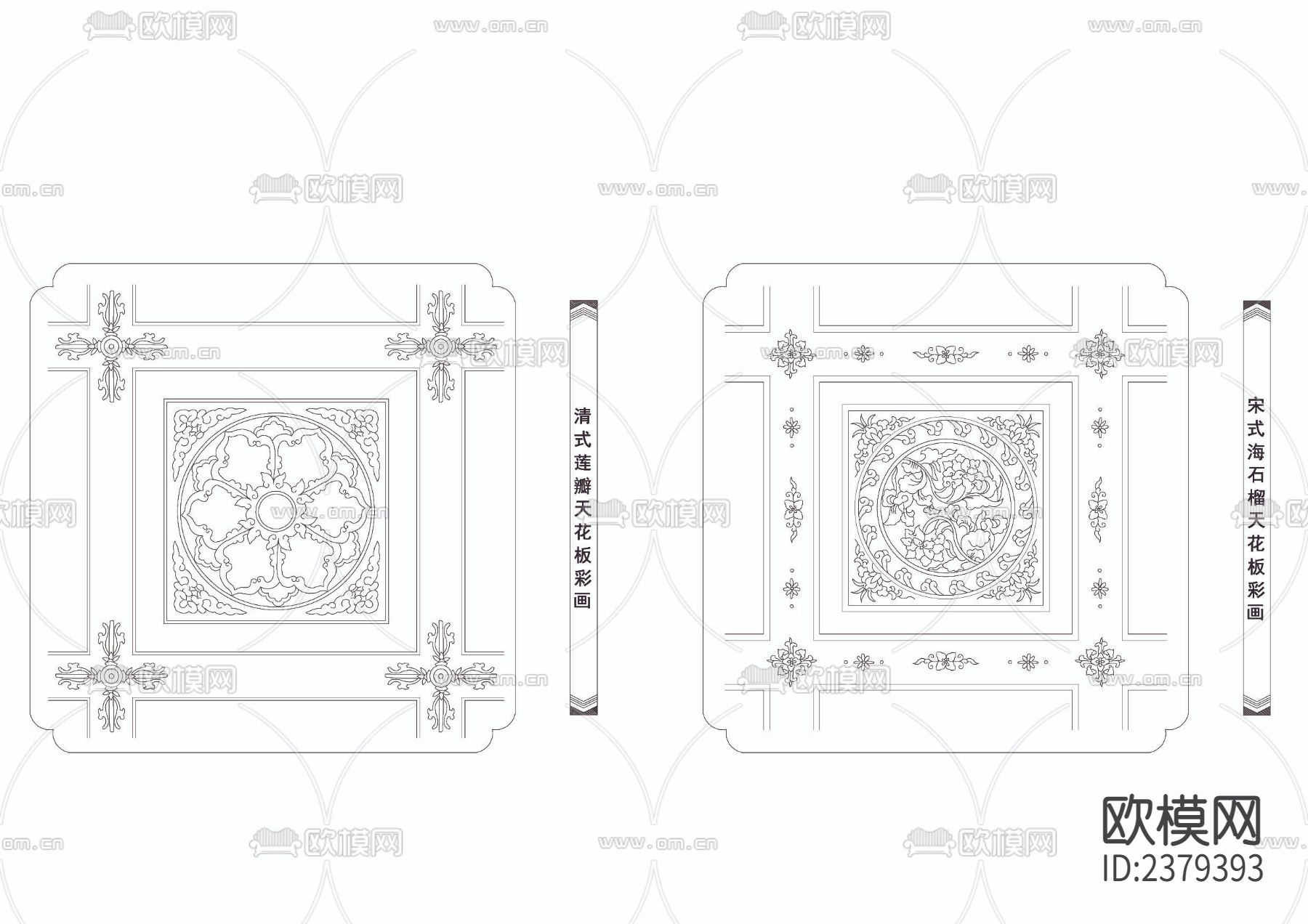 木制雕花CAD图库下载（渲染图5）