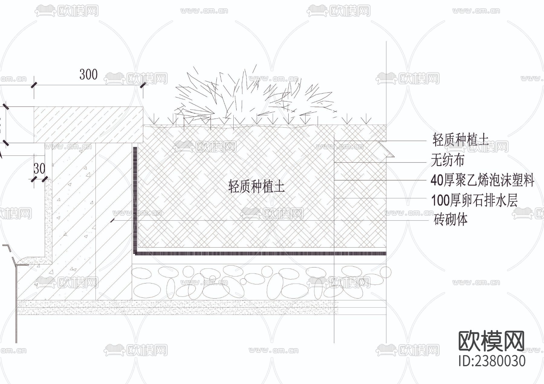 水池溢水口CAD施工图下载（渲染图3）