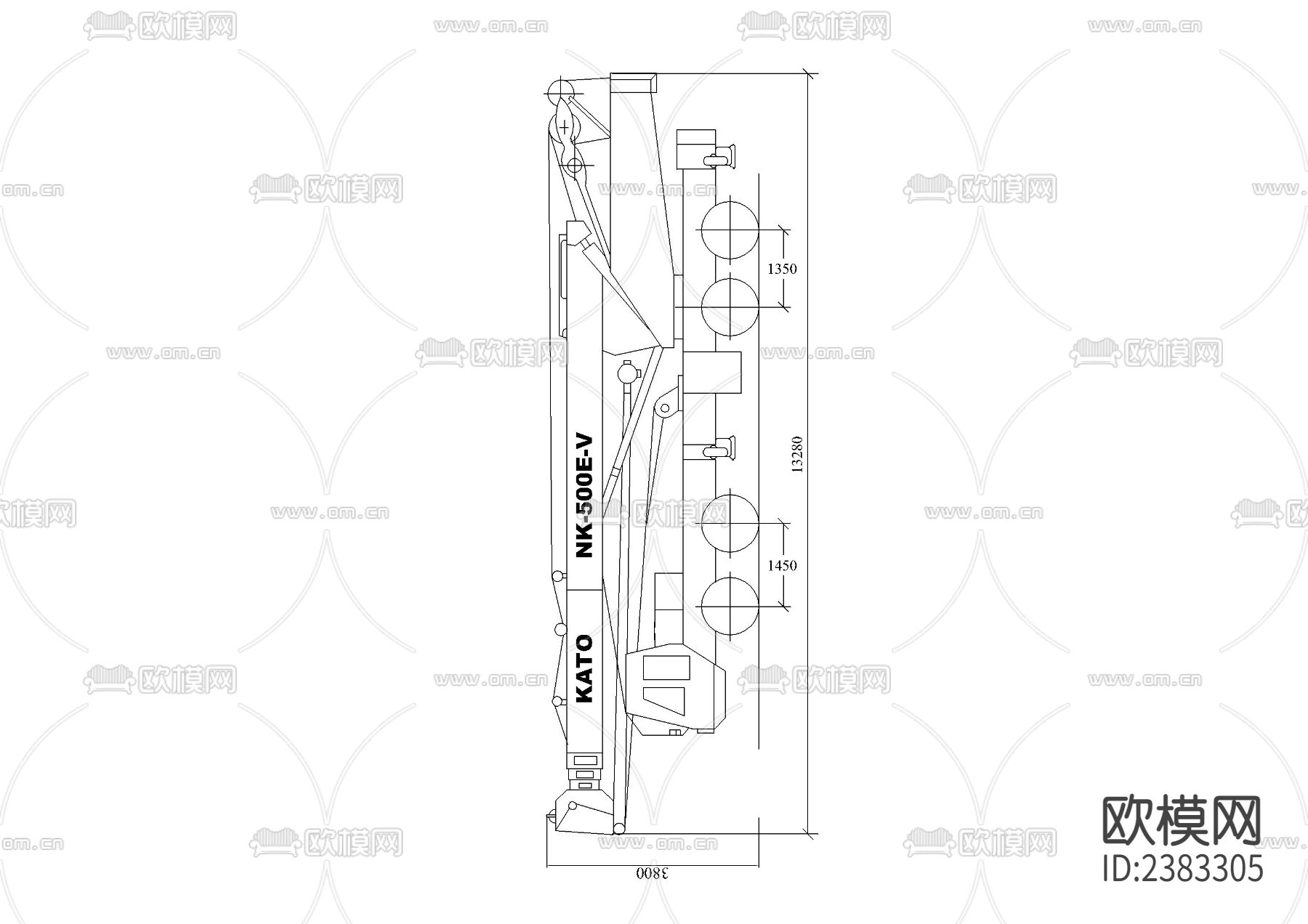 起重基础知识插图CAD施工图下载（渲染图4）