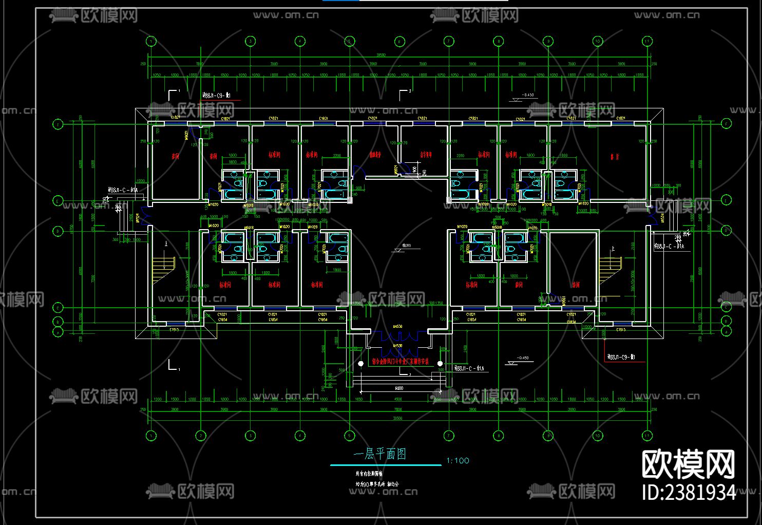 渡假村茶室娱乐会所CAD施工图下载（渲染图2）