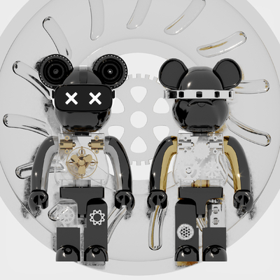  现代暴力熊公仔su模型 