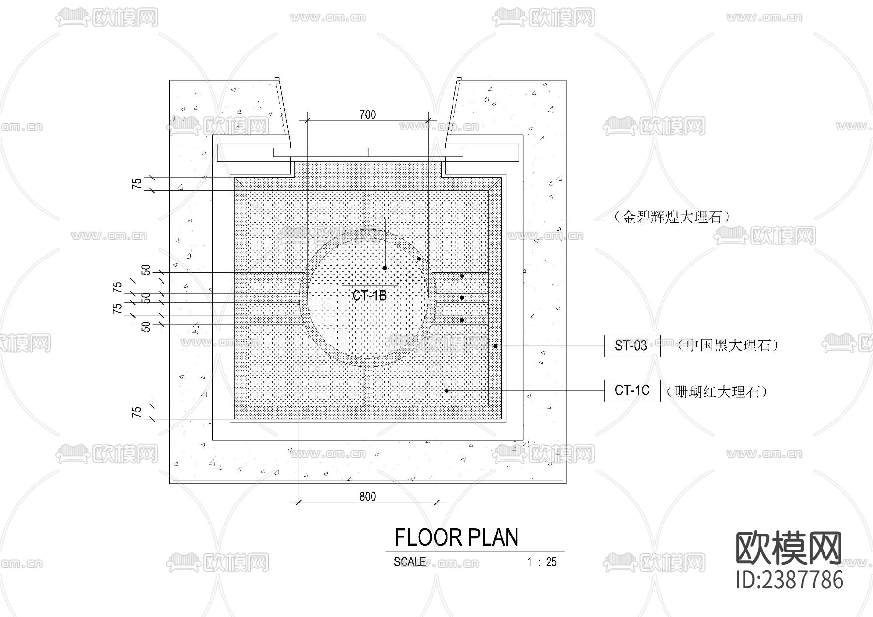 电梯骄厢CAD节点大样下载（渲染图2）