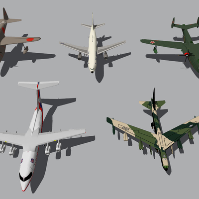  现代军事飞机su模型 