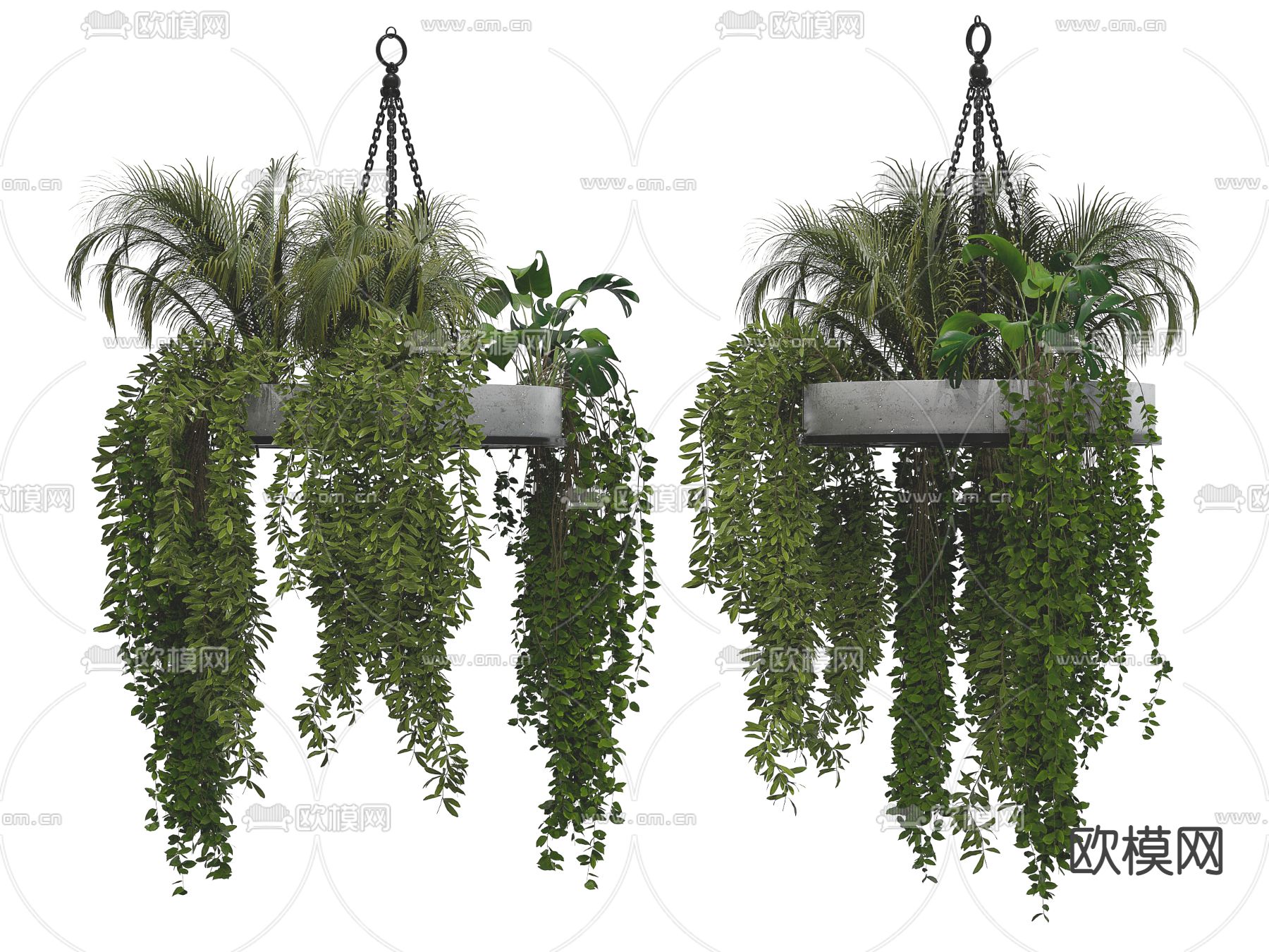 绿植藤蔓 吊篮su模型下载