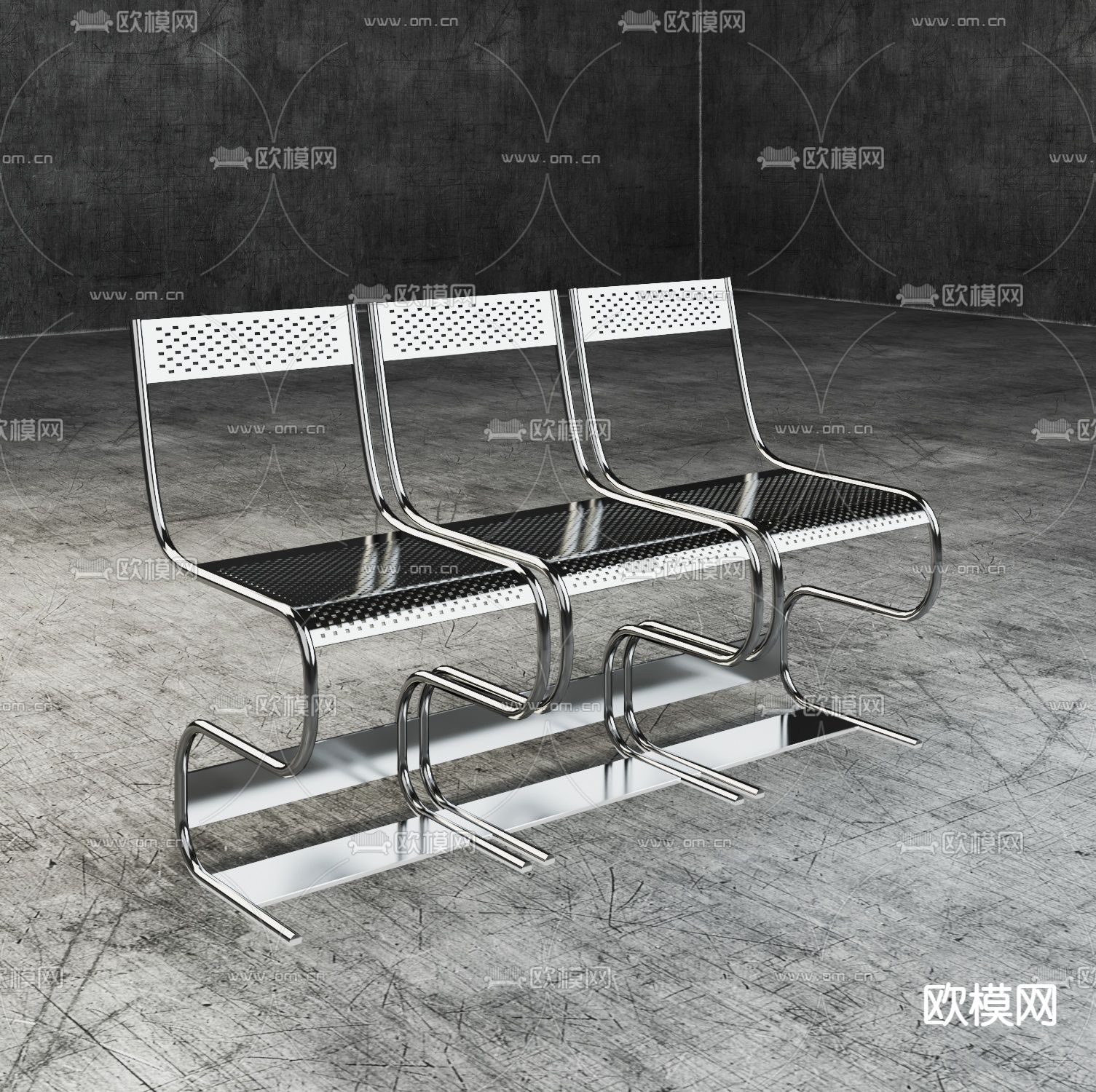 公共用椅 座椅 靠椅3d模型下载